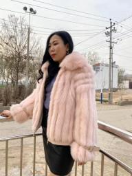 Natural Fox Leather Jacket Fox Fur And Real Sheepskin Perfect Combination For 2023 Winter Luxury Fashion For Women New Wholesale
