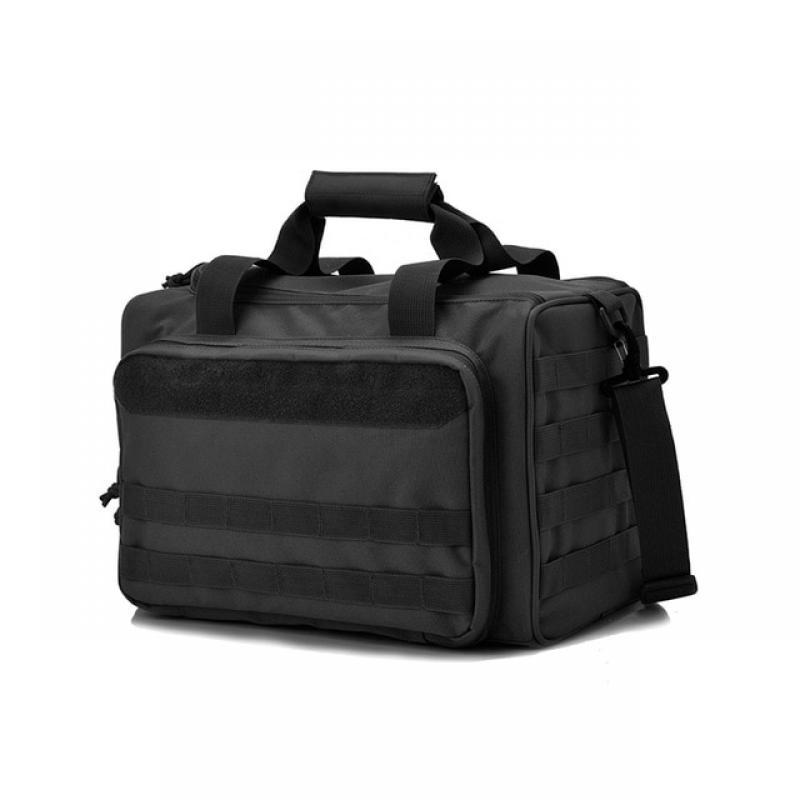 Tactical Gun Range Bag Deluxe Pistol Shooting Range Duffle Bags Tactical Bag for Handguns and Ammo Competition Range Bag