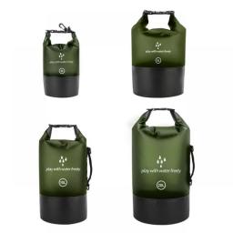 PVC Waterproof Bag 5L 10L 20L Outdoor Swimming Bag Diving Compression Storage Dry Bag For Man Women Kayaking Backpack
