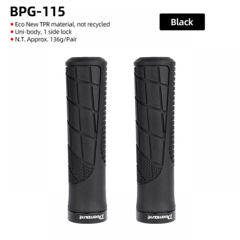 Deemount Comfy Bicycle Grips TPR Rubber Integrated MTB Cycling Hand Rest Mountain Bike Handlebar Casing Sheath Shock Absorption