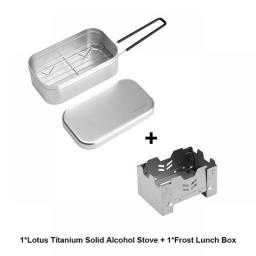 Fire-Maple Frost Lunch Box Lightweight Foldable Camping Bento Box Aluminium With Steaming Rack Heatable Picnic Cookware 800ML