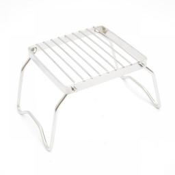 Grill Stand Outdoor Camping Stainless Steel Burner Bracket Portable Foldable Mini Gas Stove Accessories Charcoal Grill Tools