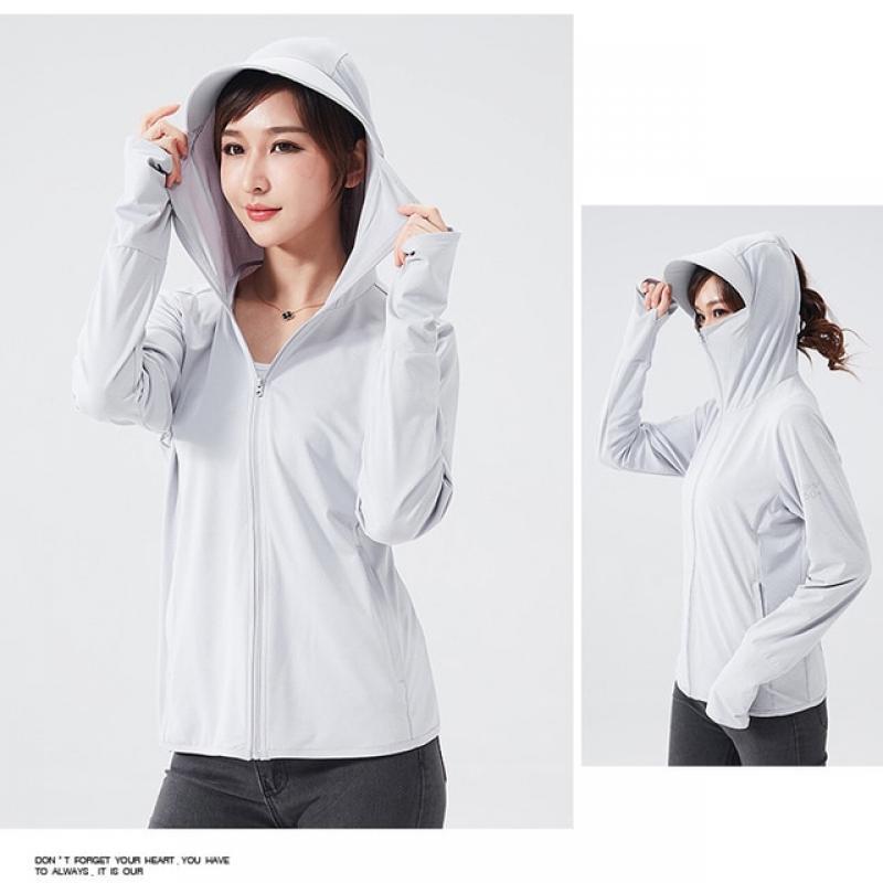 TRVLWEGO Long Sleeve Hoody Summer Women Sun UV Protection Quick Dry Clothing Men Hooded Jacket Thin Beach Sweatshirt