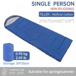 Camping Equipment Sleeping Bag For Outdoor Traveling Hiking Spring Summer Autumn Ultralight Waterproof Envelope Backpacking