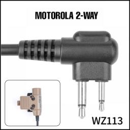 Military NEW U94 Tactical PTT For Wadsn Headset COMTAC Earmor Copy Headphone Outdoor Hunting PTT Fit Baofeng Kenwood PlugAirsoft