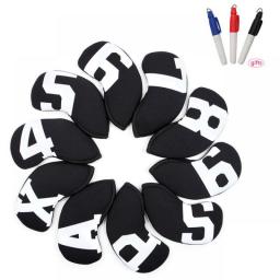 4/10Pcs Golf Irons Cover Wedges Club Protector Headcover Golf Headcover Golf Accessory New High-end Diving Material