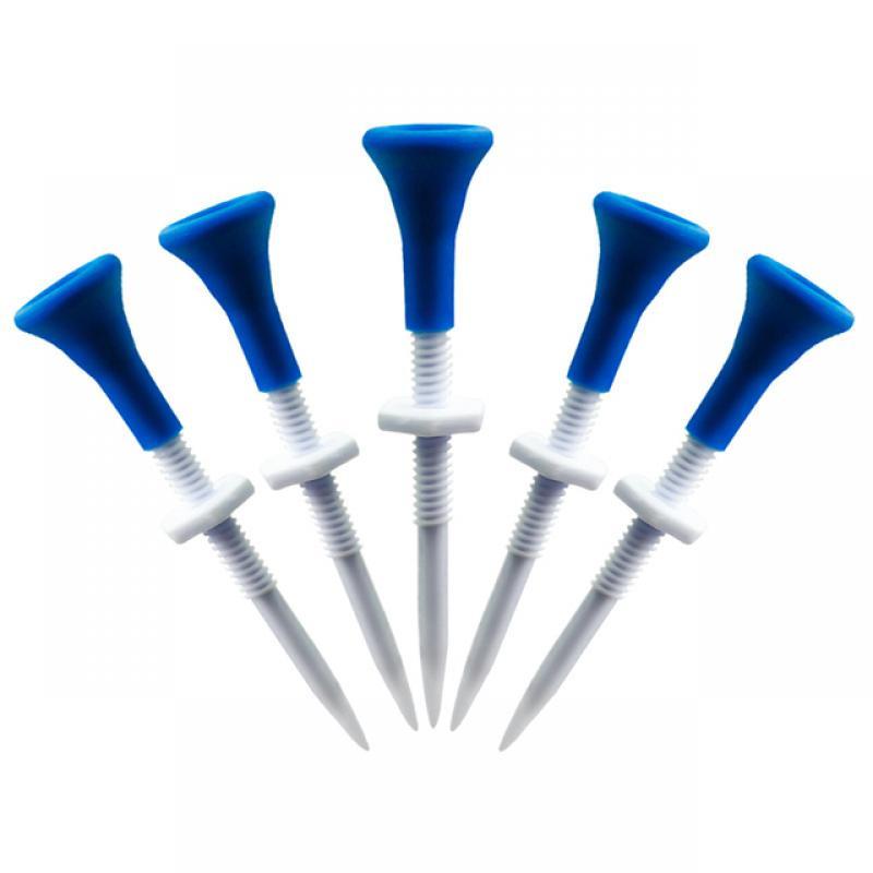 5pcs/box Ball Tee Stable Training Ball Stand Tees Outdoor Sports Accessories Height Adjustable 86mm Long for Golfer Practice