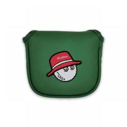 Fisherman Hat Beige Magnetic Closure PU Leather Golf Putter Head Cover Original Factory Accessories Fast Shipping
