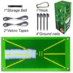 Golf Training Mat For Swing Detection Batting Ball Trace Detection Mat Swing Path Pads Swing Practice Pads Golf Training Pad