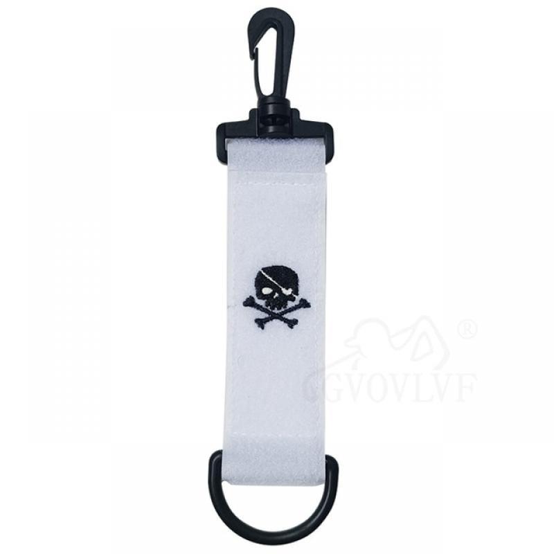Golf Hang Gloves Magic Tape Skull Head Double-sided Durable Small Outdoor Portable Hanging Can Be Hung On The Ball Bag Or Pants