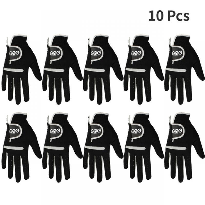 1 Pcs Men's Golf Glove Left Hand Right Hand Micro Soft Fiber Breathable Golf Gloves Men Color Black Brand GOG