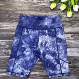 XS To XXL Big Women Phone Pocket Tie Dye Biker Shorts  High Quality Yoga Sport Short Female Fitness Workout  Gym Short