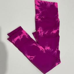 Tie Dye Seamless Leggings Scrunch Butt Lifting Legging Push Up Workout Elastic Tights Booty High Waist Yoga Pants Gym Leggings