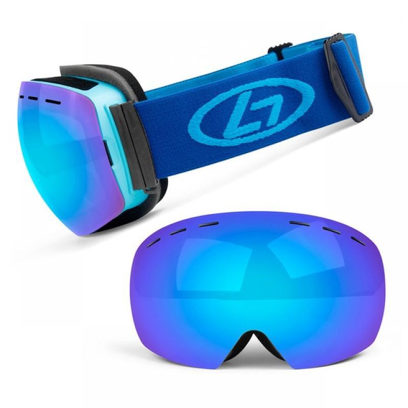 Snap-on Double Layer Lens PC Skiing Anti-fog UV400 Snowboard Goggles Men Women Ski Eyewear case