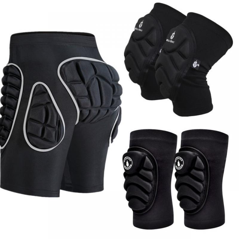 WOSAWE Unisex EVA Extreme Outdoor Sports Ski Skate Snowboard Protection Skiing Protector Skating Protective Hip Padded Shorts