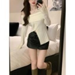 2022 Autumn Elegant Crochet Sweater Women Turtleneck Sweater Female Long Sleeve Pure Color Knitted Tops Korean Style Blouse