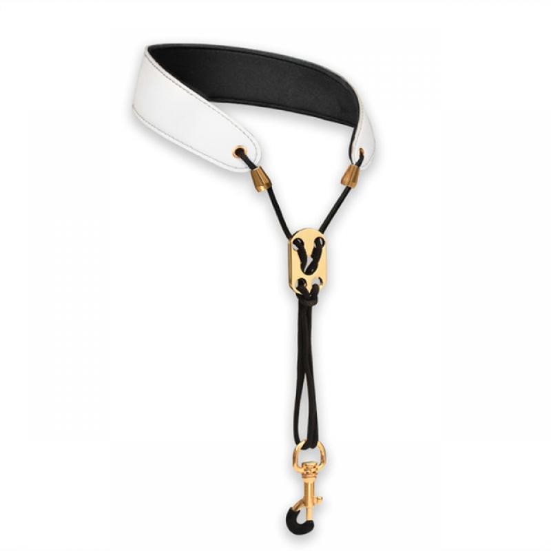 Saxophone Strap Leather Saxophone Lanyard Neck Strap Protection Neck For Soprano Tenor Alto Baritone Sax Musical Instrument