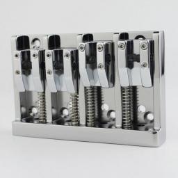 Four String Bass Bridge (Adjustable Chord Distance) Silver, Black, Gold