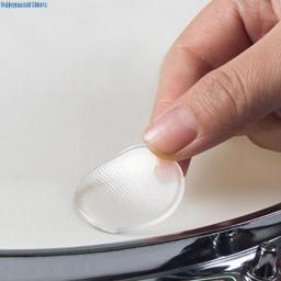 6Pcs/Set Transparent Snare Drum Mute Pad Drum Damper Gel Pads Snare Tom Drum Muffler Mute Percussion Instrument Accessories