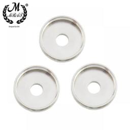 M MBAT 3Pcs Trumpet Button Bottom Screw Piston Lower Cover And Upper Screw Piston Upper Cover Silver Trumpet Replacement Parts