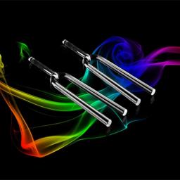 16mm C D E F G A B Quartz Clear Crystal Tuning Fork Chakras Energy Medical Healing With Free Carry Bag