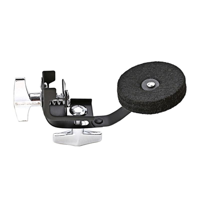 Black Metal  Felt Clamp-on Tone Control Muffler Drum Tone Control Silencer Drum Damper Mute Silencer Tone Silencer