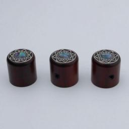 Guyker 3Pcs Red Sandalwood Potentiometer Control Knobs Dia. 6mm(0.24