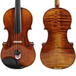 Free Shipping Violin 4/4 Antonio Stradivarius 1715 100Percent Handmade Oil Varnish With Carbon Fiber Bow And Foam Case FPVN02