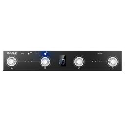 M-vave Chocolate Programmable BT MIDI Controller 4 Footswitch Supports USB MIDI Suit For BIAS FX 2/ Zoom MS-50G /Zoom G1xon