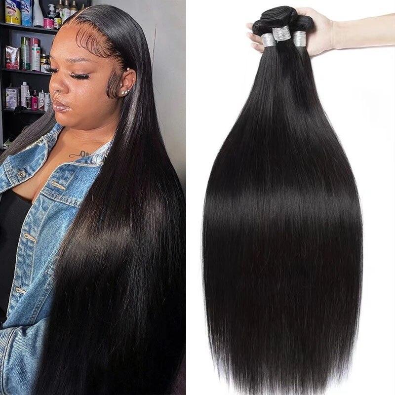 12A Original Human Hair Virgin Unprocessed Human Hair Hair Extensions For Women Real Natural Hair Extensions Straight Bundles