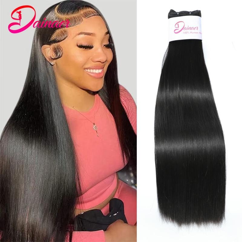 Bone Straight Double Drawn Hair Bundles 12A Grade Human Hair Bundles Raw indian Hair Bundles Unprocessed Virgin Hair Extension