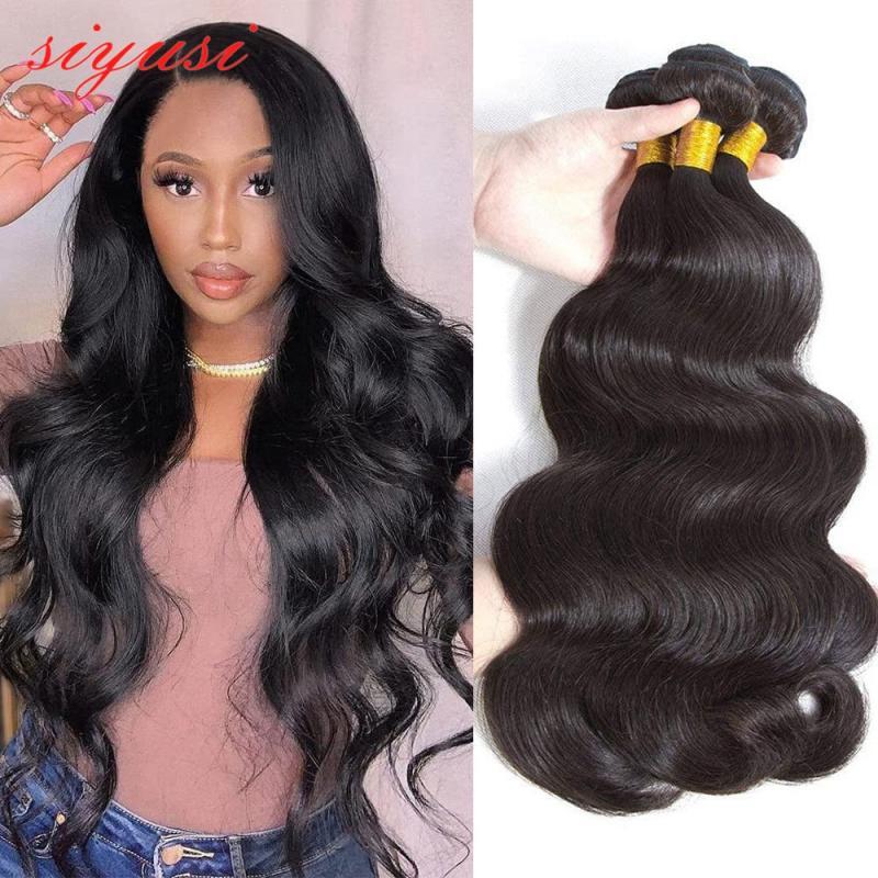 Body Wave Bundles Human Hair Extensions Brazilian Hair Weave Bundles 1/3/4 Pcs Weaving Human Hair Bundles  Wavy Wholesale 10-30