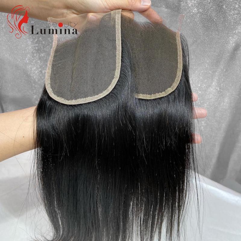 4X4 Lace Closure Peruvian Straight Closure 100% Human Hair 4 By 4 Cloure Natural Color Remy Hair Brown Swiss Lace 8-22 inches