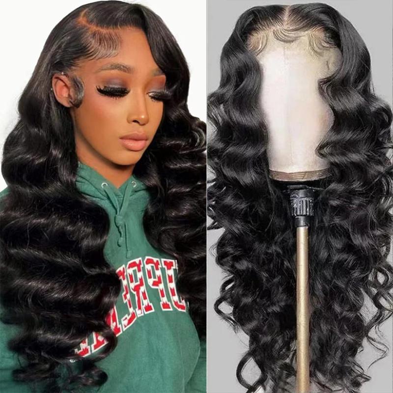 Loose Deep Wave Wigs Human Hair 32Inch Lace Frontal Human Hair Wigs 5x5 Loose Wave Closure Wigs 180% 13x6 Lace Frontal Wigs
