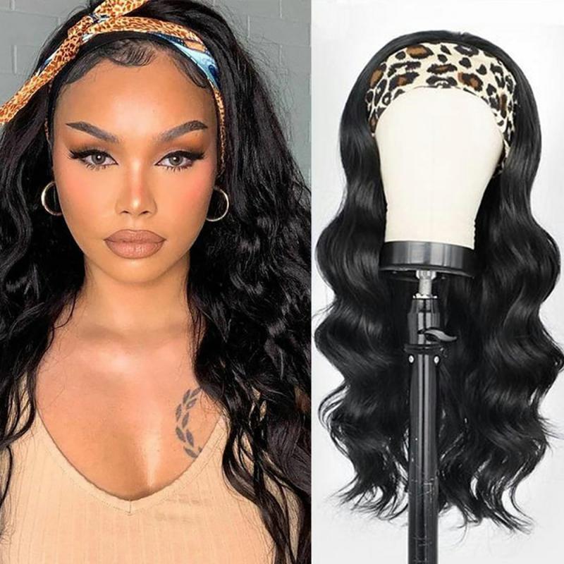 180 Density Body Wave Headband Wig Brazilian Remy Glueless Wig Full Machine Made Human Hair Wigs Wear And Go Beginner Friendly