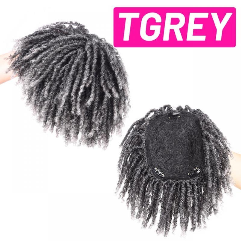 Silike Synthetic Topper Closure Handmade Dread locs Hair Topper Wig 27-613 Ombre Dread locks Soft Short Wig Dreads for Men Women