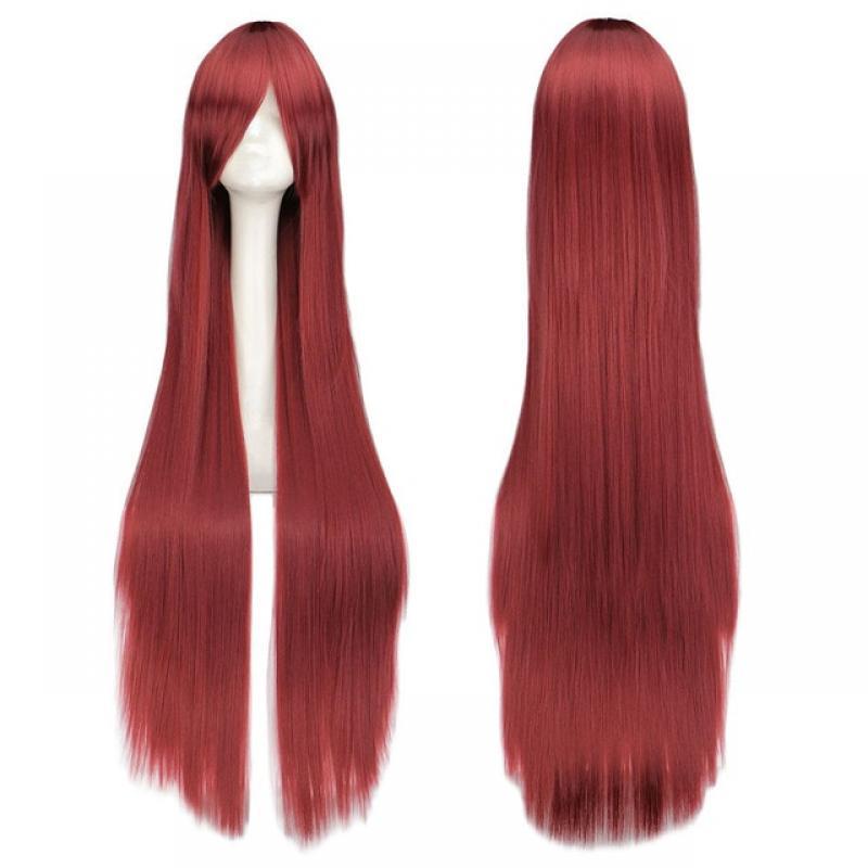 QQXCAIW Long Straight Party Cosplay Black 40