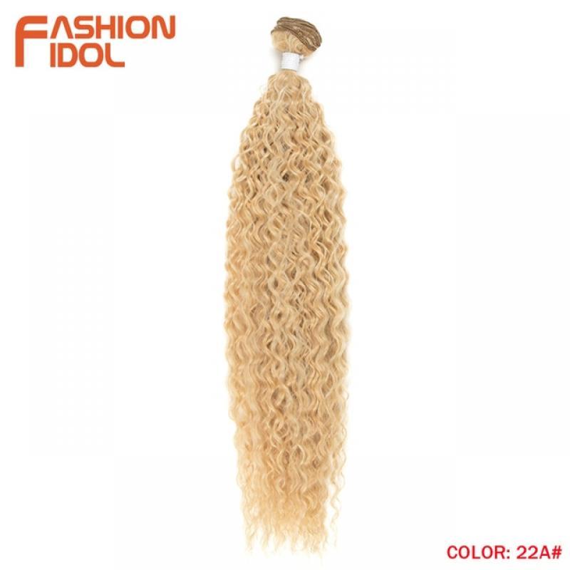 FASHION IDOL Loose Deep Wave Hair Bundles Extensions Ombre Hair Bundles 28-32Inch 120g Super Long Hair Synthetic Curly Wave Hair