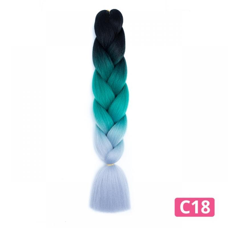 Colorful Hair for Braids Synthetic Braiding Hair Extensions for Girls Jumbo Braid Hair for Crochet Box Expression Braiding Hair