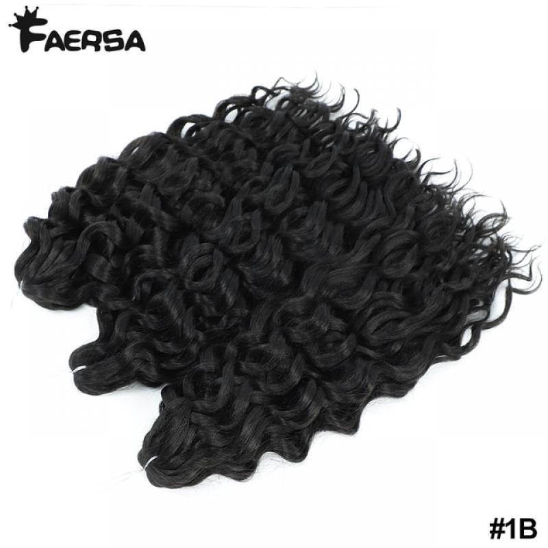 Ocean Wave Braiding Hair Extensions Crochet Braids Synthetic Hair Hawaii Afro Curl Ombre Curly Blonde Water Wave Braid For Women