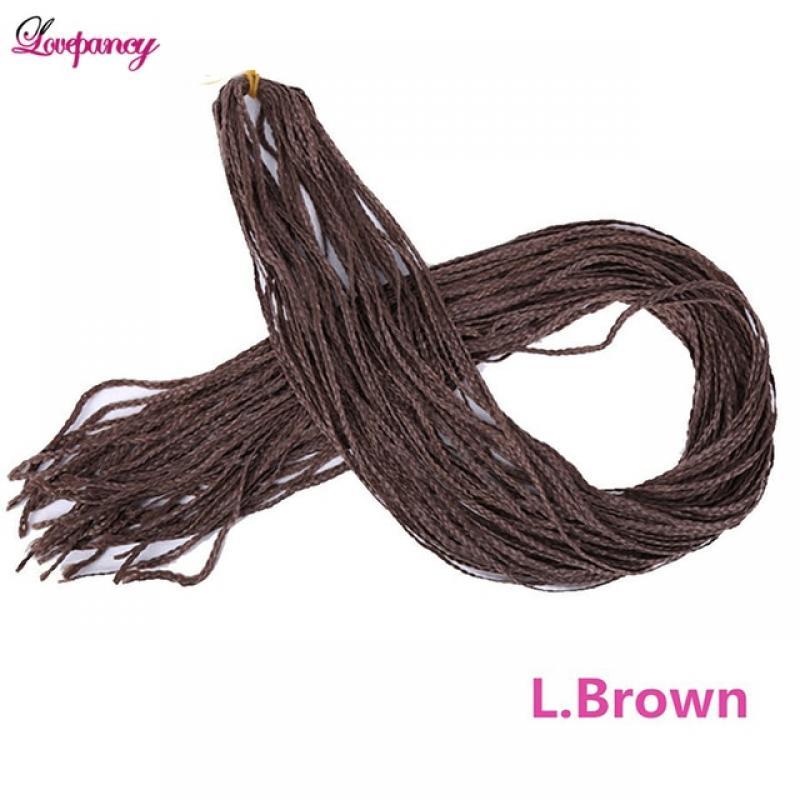 Zizi Braids Crochet Box Braiding Synthetic Hair Extensions Purple Pink Blue 28 Inch Long Curly Crochet Braiding Hair For Women