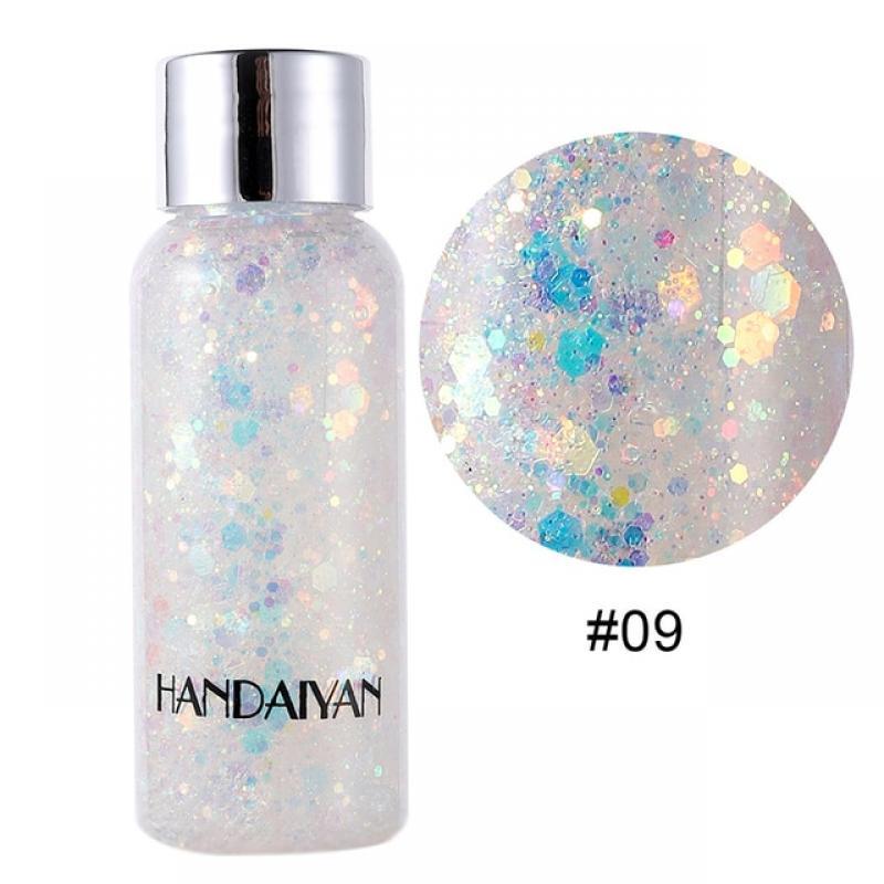 Eye Glitter Nail Hair Body Face Glitter Gel Art Flash Heart Loose Sequins Cream Festival Glitter Decoration Party Festival