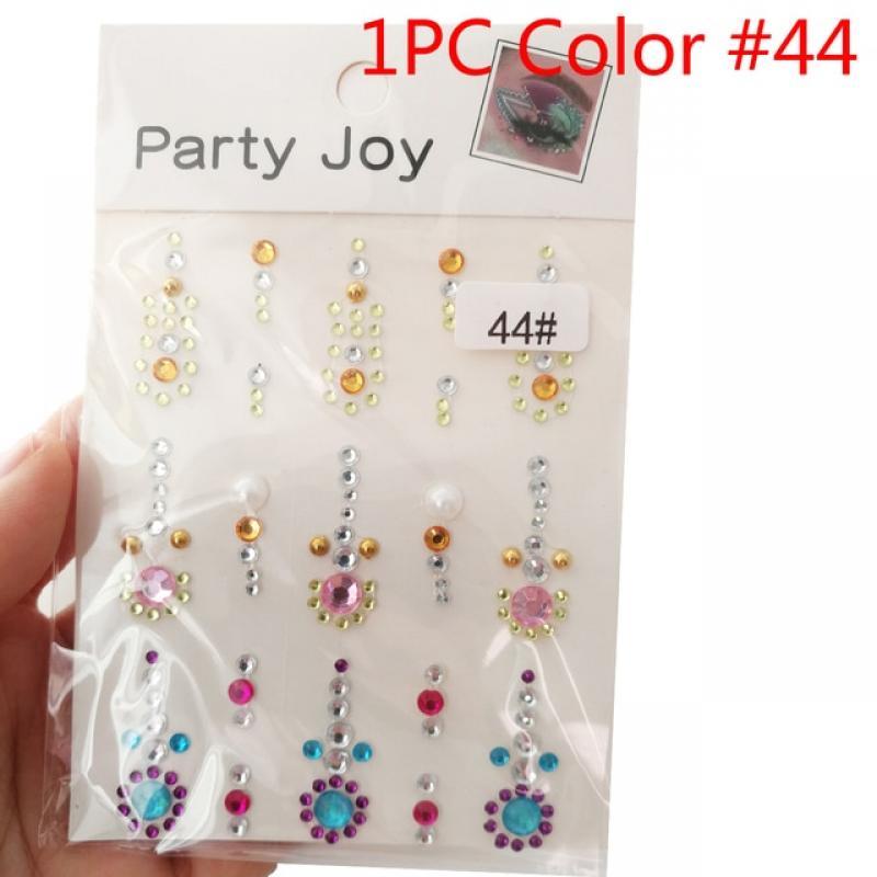 Glitter Face Rhinestone Sticker Self Adhesive Body Eye Shadow Diamonds Bling Party Festival Decoration Jewels Stickers