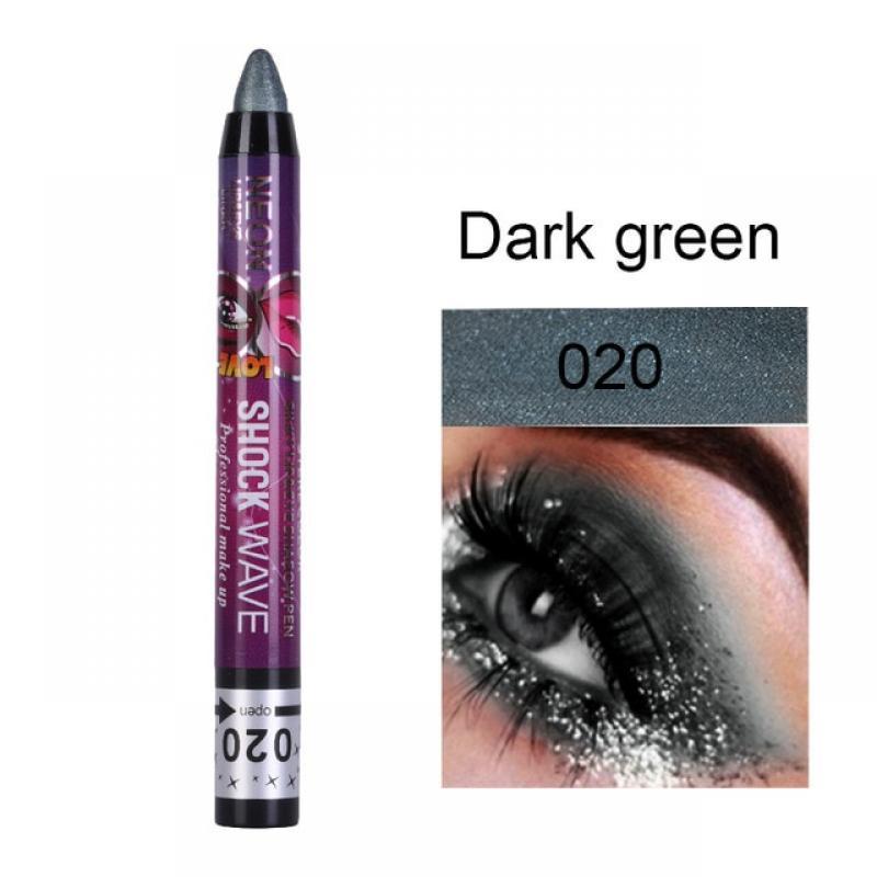 2 In 1 Pearlescent Eyeshadow Lipstick Stick Pencil Waterproof Glitter Matte Eye Shadow Makeup Pigment Silkworm Eyeshadow Pen