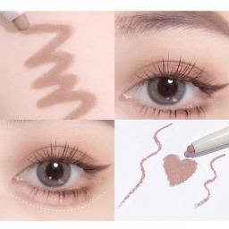 Liquid Eyeliner Lying Silkworm Pen Matte Shadow Long-lasting Waterproof Quick-dry Tea Brown Pen Glitter Eye Makeup Beauty Tools