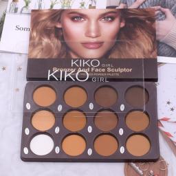 12 Color Matte Trimming Makeup Palette Face Foundation White Brown Female Cosmetic Easy To Color Lasting Nature Water Proof