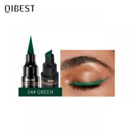 QIBEST Eyeliner Stamp 2 In1 Liquid Eyeliner Pencil Double-Headed Seal Pen Stamps Eyeliner Waterproof Quick Dry Eye Liner Makeup