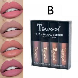 Liquid Lipstick Set Ultra Matte Velvet Waterproof Long Lasting Lip Glosses Nude Makeup Cosmetic Kit