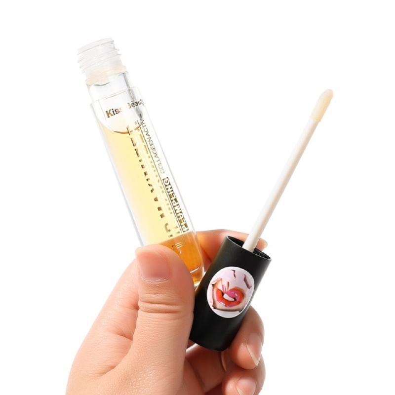 5ml Plumping Lip Gloss Makeup Transparent Moisturizing Repairing Reduce Lip Fine Line Oil Brighten Enhance Lip Serum Cosmetics