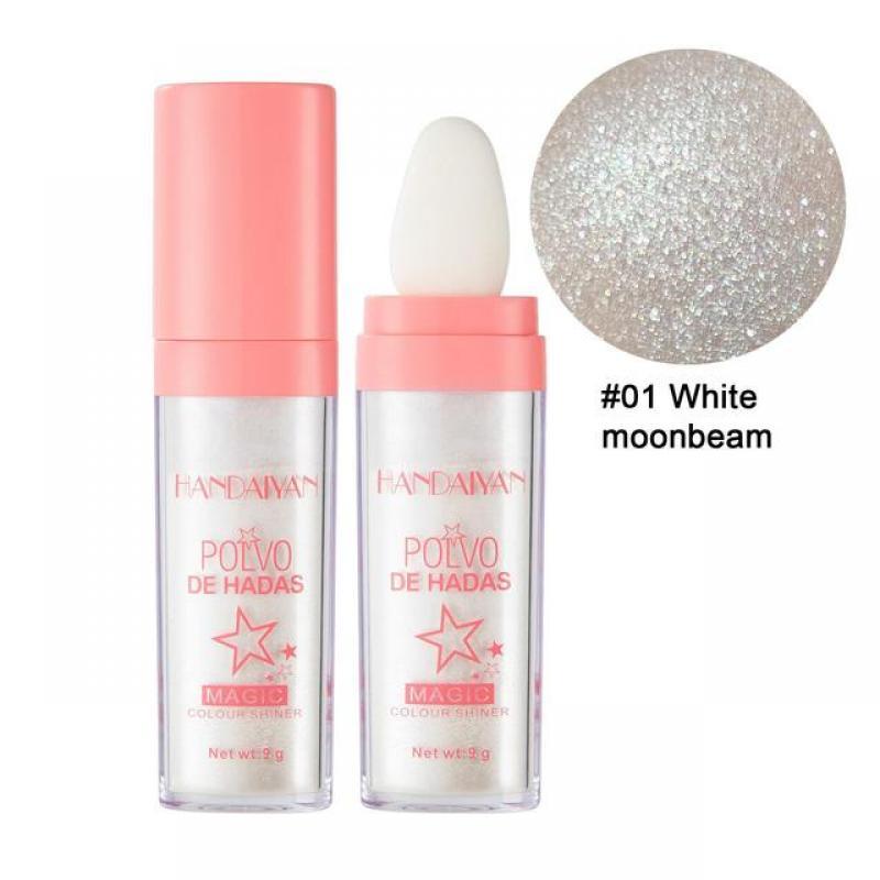 3 Colors Highlighter Powder Polvo De Hadas Glitter Powder Shimmer Contour Blush Powder Makeup for Face Body Highlight Makeup 9g